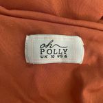 Oh Polly SZ 6 Don't Desert Me Collar Strap Ruched Mini Dress in Rust Photo 4