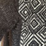MAXSPORT BLACK AND WHITE LONG SWEATER FURRY ACRYLIC AND NYLON SIZE MEDIUM Photo 8