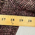 Ann Taylor Purple Tweed Fringe Fitted Blazer Jacket Womens 10 Preppy Career Photo 9