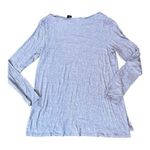 Adrienne Vittadini periwinkle long sleeve tissue tee tunic, size M, NWOT Photo 0
