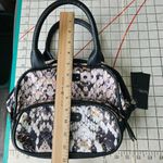 Nicole Miller 2 Bag Cosmetic Toiletry Set Black w Snake Skin NY8015 New W Tag Photo 9