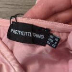 Pretty Little Thing shape dusty pink satin cup detail bandeau body on dress size 6 Photo 3