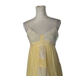 Vintage Baby Doll Dress Yellow Lace Trim Spaghetti Strap Coquette Romantic READ Size undefined Photo 5