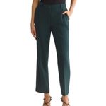 Rebecca Taylor  Cigarette Pants Emerald Green 6 Slim Fit Ankle Crop Photo 0