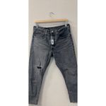 Levi's  501 Black Distressed Button Fly High rise Jeans Womens Size W30 L28 Photo 4