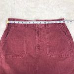 American Eagle Hi Rise A-LIne Corduroy Mini Skirt Mauve Pink Fall Size 8 New Photo 2