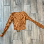 Illa Illa  Cinnamon Long Sleeve Ruched Top Photo 3