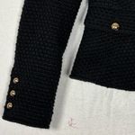 NWT INC International Concepts Black Tweed Blazer Wool Gold Buttons Womens Sz S Photo 4