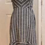 Bailey blue  striped high low midi dress Size M Photo 0