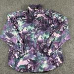 Vintage Roper Shirt Womens All Over Print M Western Button Long Sleeve Made USA Size M Photo 0