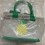 Wildfox  pineapple small tote bag NWT. Cotton / poly. Grey, green and yellow. Photo 4
