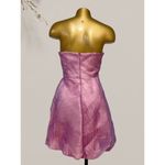 Morgan & Co  Juniors Mauve Strapless Skater Bubble Hem Dress Size 7/8 Photo 2