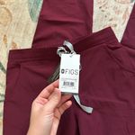 FIGS  Yola Skinny Pant In Burgundy Photo 4