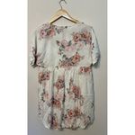 Andree by Unit  Babydoll Dress Ivory Peach Pink Rose Floral‎ S Mini Photo 2