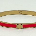 Kate Spade  New York Spade Bangles Thin Enamel Hinge Bangle Bracelet Bright Rose Photo 4