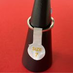 Bomb Party RBP2940 Natural Fusion Quartz on Rhodium Size 7 Ring NWT Photo 2