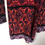 MINKPINK  Red Multicolor Sun Dancer Cold Shoulder Long Sleeve Mini Dress XS Photo 10