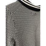 Anthropologie Maeve Preppy Black/White Cropped Plunging Polo Cardigan Size Small Photo 11