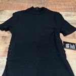 EXPRESS | NEW Women's LBD Black Minimalist Ribbed Dress Sz S Closet Staple Photo 1