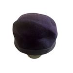 Glenover Vintage Navy Blue Cloche Hat 100% Wool Ribbon Bow Henry Pollack 40's Photo 1