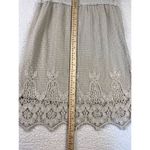XCVI  Crochet‎ Skirt Cream Elastic Waist Pull-On Boho Art to Wear Size XSmall Photo 3