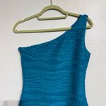 Heart soul  Turquoise One Shoulder Mini Bodycon Dress Sz S Photo 1