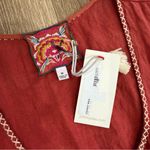 Johnny Was NWT Elia Linen Tie Jumpsuit Embroidered Size Medium in Adobe Photo 8