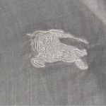 Burberry  Women’s Size L White Semi Sheer Cotton Voile Utility Button Down Shirt Photo 5