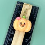 Cute Handmade Mismatch Halloween Pumpkin and Ghost Earrings Orange Photo 3