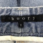 Theory  Cropped Straight leg Jeans Light wash Denim Mid Rise Capri Casual Size 2 Photo 7