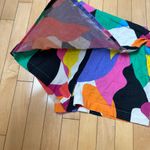 A New Day Linen Skort Shorts Skirt Geometric Print Size 4 Bright Colors Photo 2