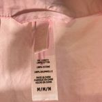 SKIMS  Sleep Shirt Women's M/M Pink Cotton Button Down Long Sleeve Pajama Top Photo 4