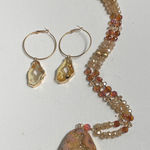 Elegant Gold and Orange Jewelry Set Photo 0