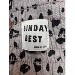 Sunday Best Women's Leopard Animal Print High Waist Wide Leg Cropped M Gray Size M Photo 3