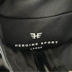 Heroine Sport Black Work Crop Top in Onyx, Zipper, Size L, NWT Size L Photo 3