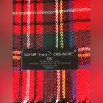 D&Y  Red and Black Plaid Scarf Photo 1
