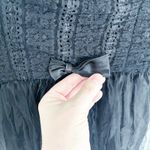 Loralie Original Vintage Sleeveless Black Lace Tulle Gown Size 12 Photo 3