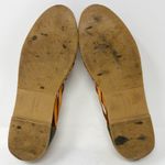 Colorful Leather Huaraches Size MX 5 US 7.5 Women Sandals Green Tan Photo 5