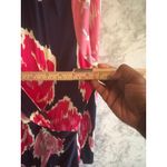 Lilly Pulitzer Augusta Floral Faux Wrap Dress Pink Blue Long Sleeve Photo 8