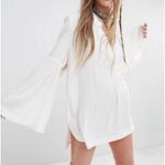 Free People Easy Girl White Bell Sleeve Tunic Top Photo 10