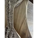 Badgley Mischka  Scroll Sequin Halter Mini Dress Belle Dress Size 14 Photo 4