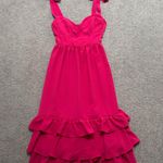Sofia Vergara Sofia by Pink Ruffled Tiered Sundress Photo 5