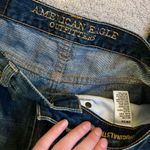 American Eagle Mid-Rise Straight Leg Dark Wash Jeans Photo 2