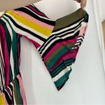 EXPRESS  Off The Shoulder Striped Long Sleeve Romper XS Multicolor Photo 7