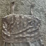 Alex Evenings NWT  gold tan beige satin and sequin bodice Maxi Dress lace sz 22 Photo 6