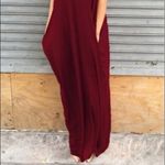 Lulus  Maxi Boho Dress Maroon Sz S/M Photo 12