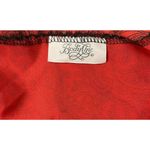 Vintage Body Chic Matching Red Satiny Black Lace Chemise Nightie and Robe Set Size undefined Photo 11