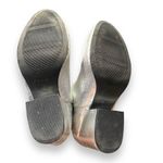 MIA  Zelma Chelsea Ankle Boot Silver Metallic Block Heel Bootie Size 7 Photo 9