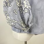 Anthropologie NWOT  DOLAN Lace Puff-Sleeve Top Blue Size L Long sleeve Photo 11