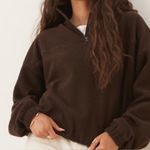 SKIMS 2X XXL NWT boyfriend half zip espresso, brown slouchy fleece SOLD OUT Photo 0
